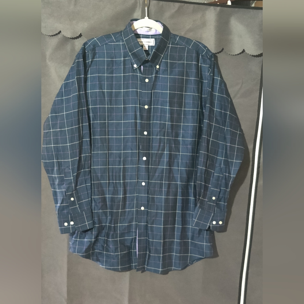 Paul Frederick Non-Iron Dress Shirt 16 - 32 Slim fit, Long sleeve.Non-Iron